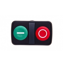 Napęd przycisku dwuklawiszowego I|O zielono|czerwony z samopowrotem IP66 ZB5AA7341