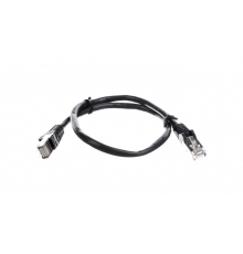Kabel krosowy patchcord F|UTP kat.5e CCA czarny 0,5m 68654