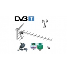 Antena DVBT kierunkowa 19elementowa YAGA + wzmacniacz LIBOX LB019W