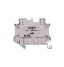 Złączka szynowa elementów kontrolnych 2-przewodowa 2,5mm2 szara UT 2,5-MTD-DIO/L-R 3064137 /50szt./