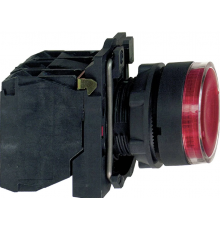 Przycisk sterowniczy 22mm czerwony z samopowrotem z podświetleniem 1Z 1R XB5AW34B5
