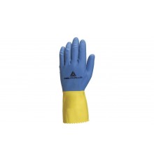 Rękawica gospodarcza lateksowa DUOCOLOR VE330, kolor: ​niebiesko-żółty​, rozmiar: 6/7 / VE330BJ06
