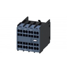 Blok styków pomocniczych S00 – S3 2Z+1R montaż czołowy do styczników 3RT2.1 3RT2.2 i 3RH21 przyłącze sprężynowe 3RH291