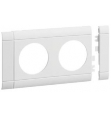 Maskownica 2krotna ABS bezhalogenowe (HFR) biały GB080209010