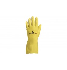 Rękawice gospodarcze z lateksu flokowane dł. 30 cm gr. 038 mm kolor żółty rozmiar 9|10 MAIN VE240JA09