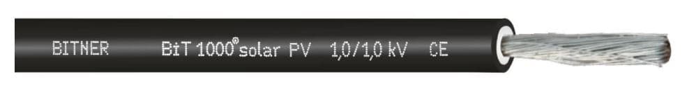 Kabel fotowoltaiczny BiT 1000 solar PV 1x4 1/1kV czarny S68350 /bębnowy/
