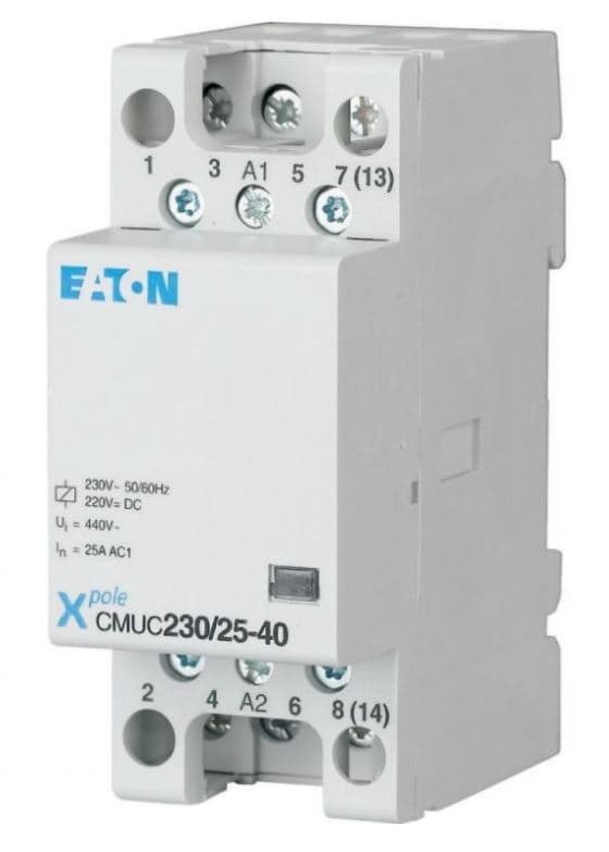 Stycznik instalacyjny z cewką AC/DC 230 V AC/DC 3 N/C + 1 N/O 25A 137401