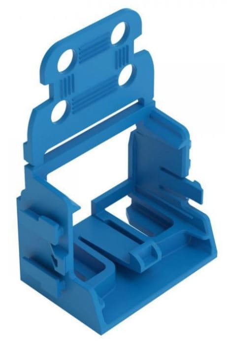 Adapter niebieski montażowy z odciążeniem przewodów do złączek 10-przewodowych seria 221 4 mm² 221-509/000-006 /10szt./