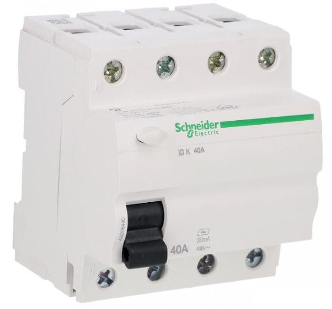 SCHNEIDER Wyłącznik różnicowoprądowy 4P 40A 0,03A typ AC ID K A9Z05440