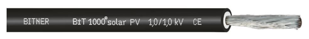 Kabel fotowoltaiczny BiT 1000 solar PV 1x4 1/1kV czarny S68350 /bębnowy/