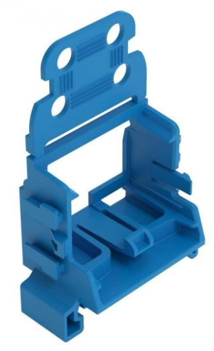 Adapter niebieski montażowy z odciążeniem przewodów do złączek 10-przewodowych seria 221 4 mm² na szynę TS 35 221-549/000-006 /1