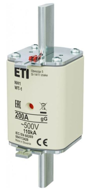 Wkładka bezpiecznikowa - pokrywy stalowe NH1 200A gG 500V G 004113428 /3szt./