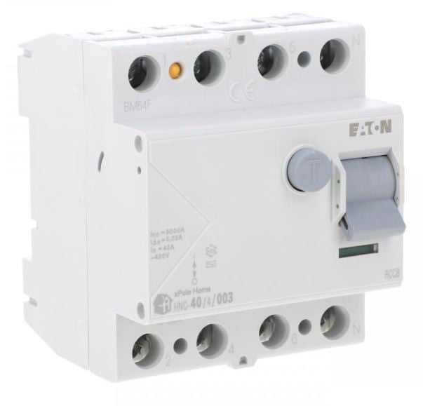 EATON Wyłącznik różnicowoprądowy 4P 40A 0,03A typ AC xPole Home HNC‑40/4/003 194694