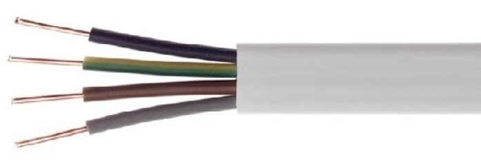 Przewód płaski YDYp 4x1,5 żo 450/750V /100m/