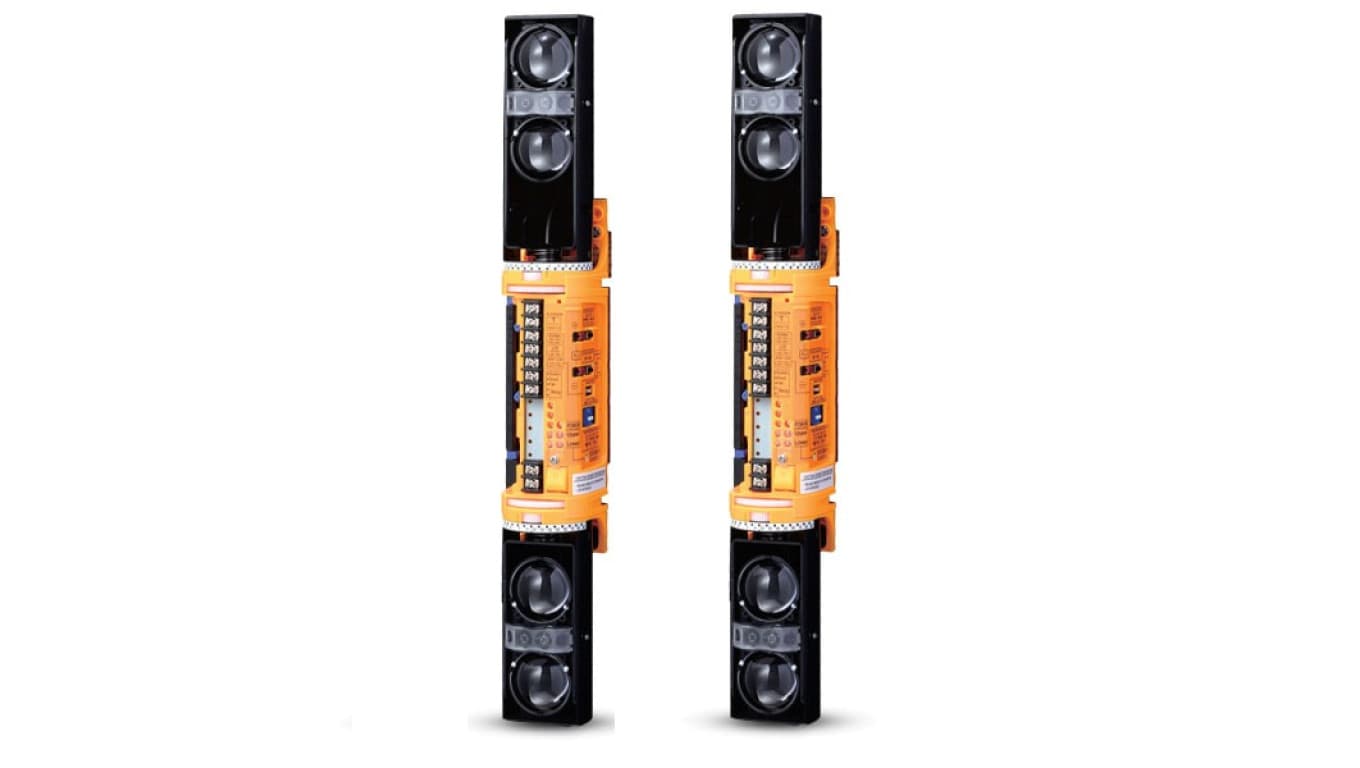 4-wiązkowa bariera podczerwieni do montażu w kolumnie, kpl. zasięg 100m Smart Line , 4 kanały - Professional