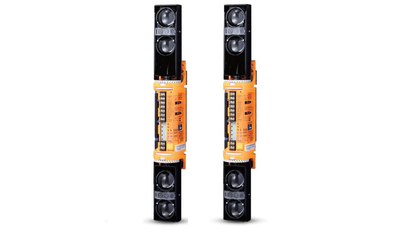 4-wiązkowa bariera podczerwieni do montażu w kolumnie, kpl. zasięg 100m Smart Line , 4 kanały - Professional