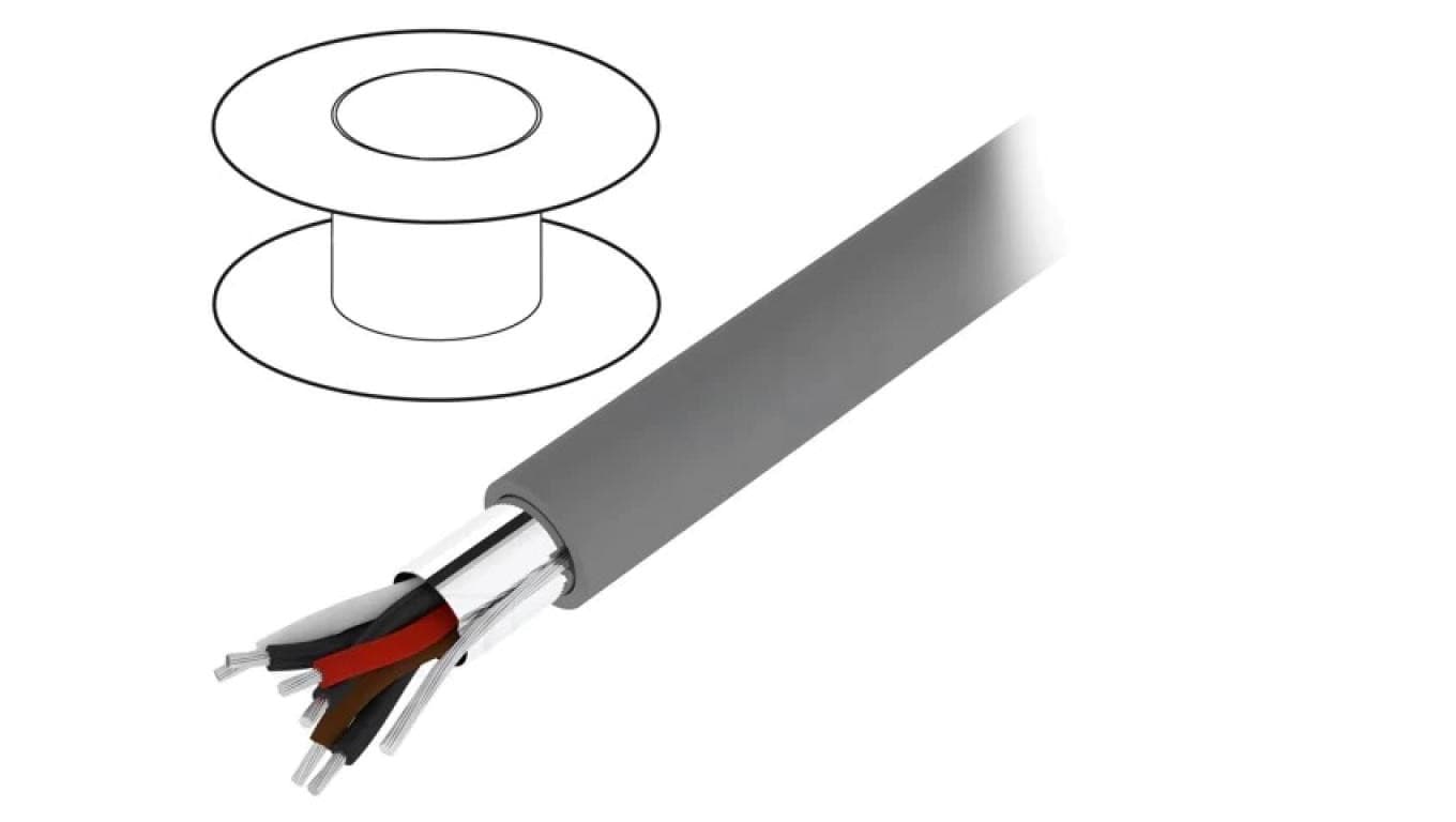 5121C-SL005 Przewód na rolce 30,5m Xtra Guard 1x2x22AWG PVC ciemnoszary 300V