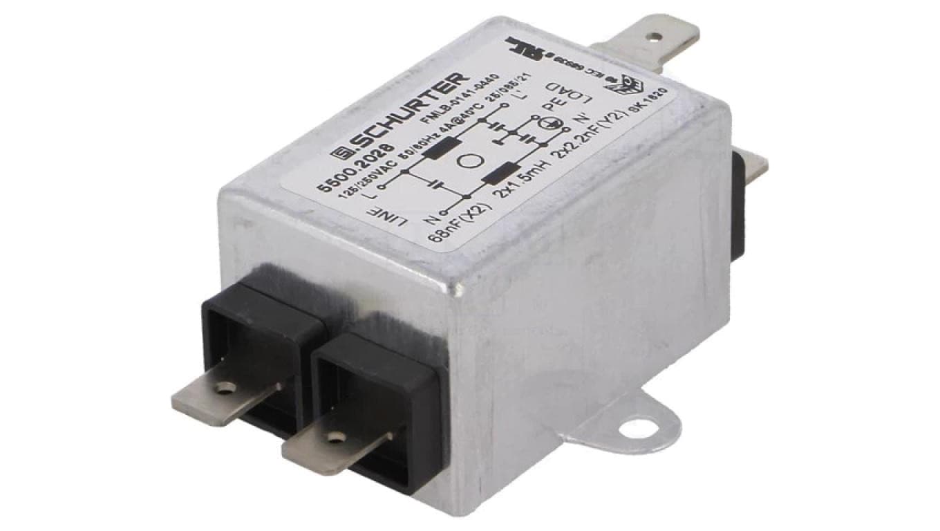 5500.2028 Filtr przeciwzakłóceniowy 250VAC Cx: 68nF Cy