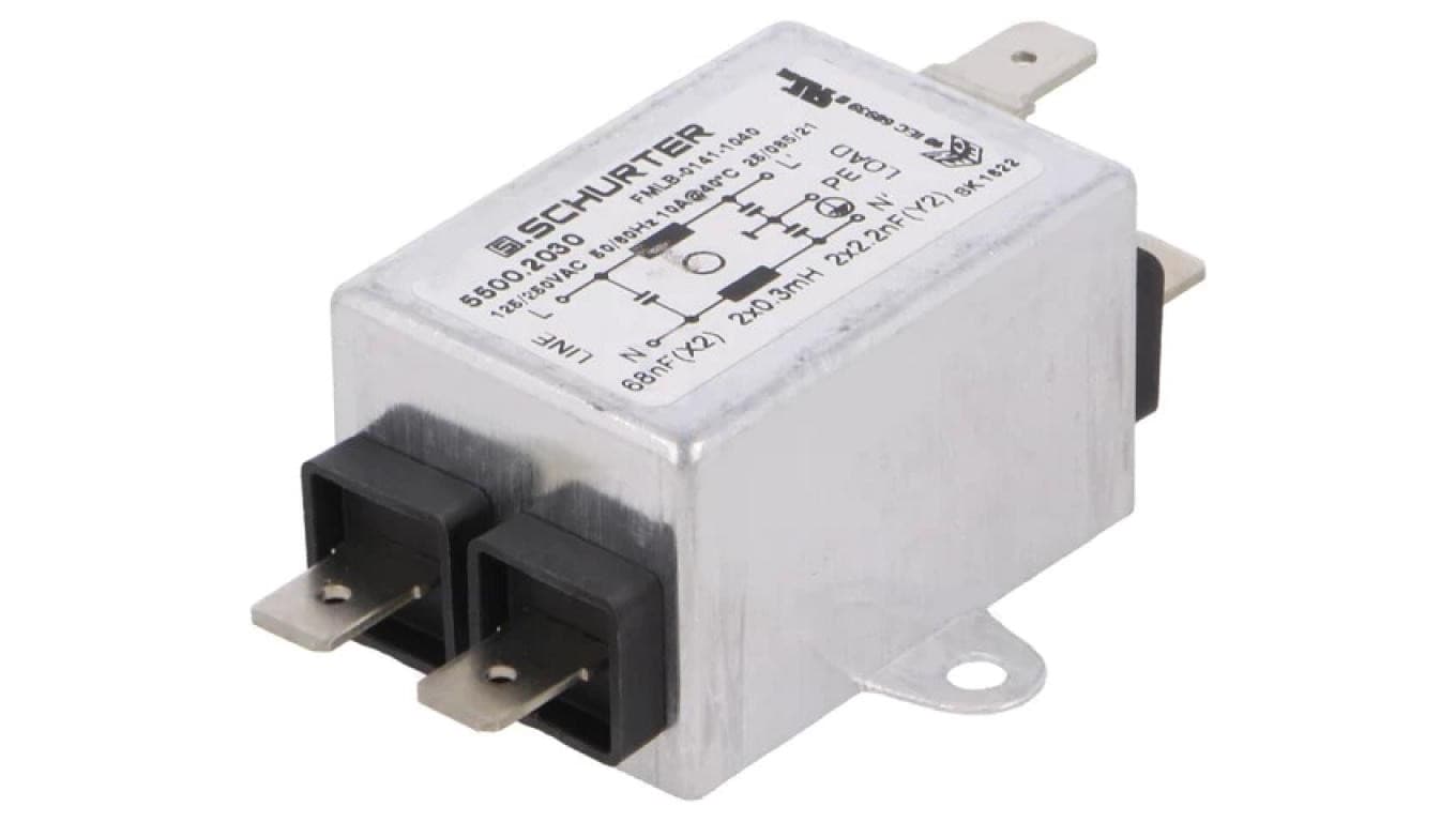 5500.2030 Filtrprzeciwzakłóceniowy 250VAC Cx 68nF Cy 2,2nF