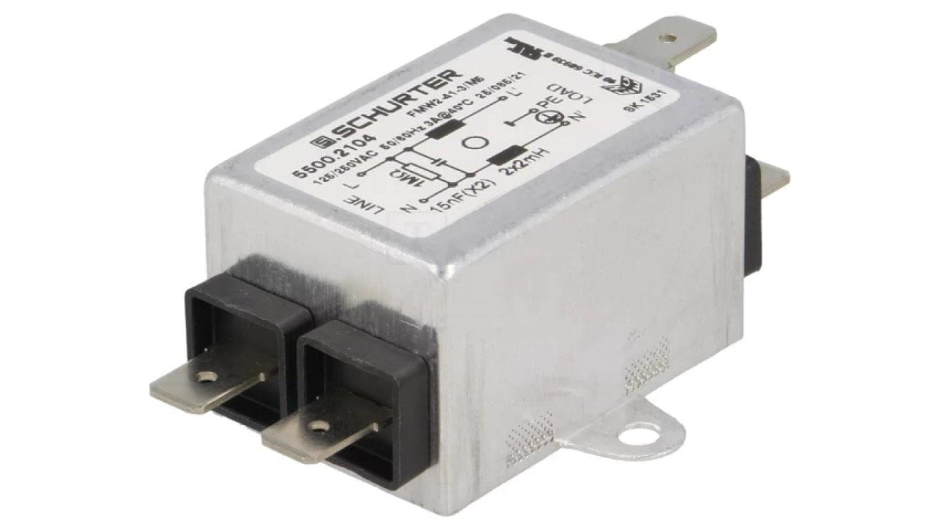 5500.2104 Filtr przeciwzakłóceniowy 250VAC 15nF2mH