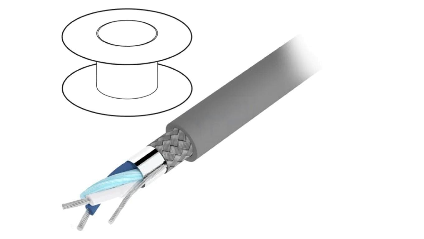 6412-SL005 Przewód na rolce 30,5m Alpha Essential 1x2x24AWG PVC ciemnoszary 300V
