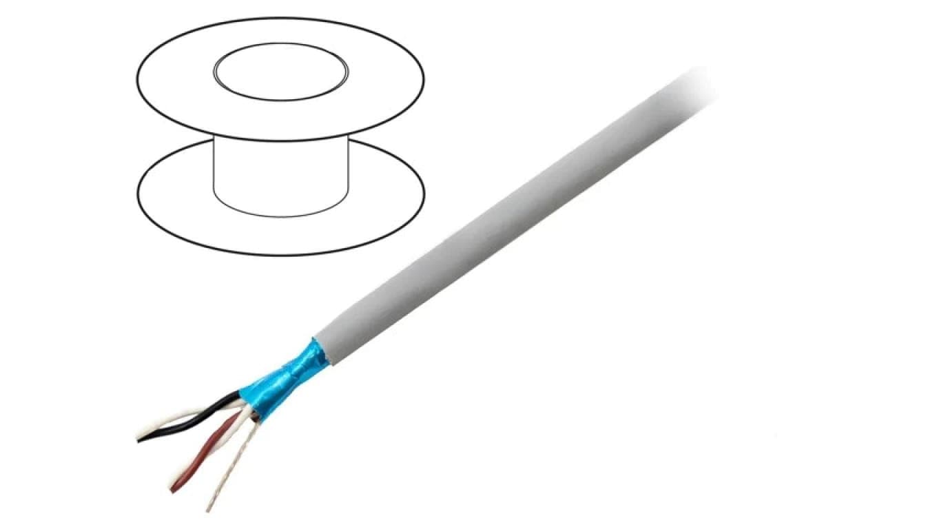 78172-SL005 Przewód na rolce 30,5m EcoCable Mini 2x2x24AWG folia Al-PET MPPE 300V