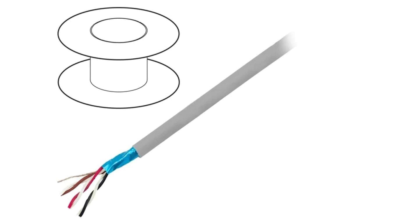 78173-SL005 Przewód na rolce 30,5m EcoCable Mini 3x2x24AWG folia Al-PET MPPE 300V