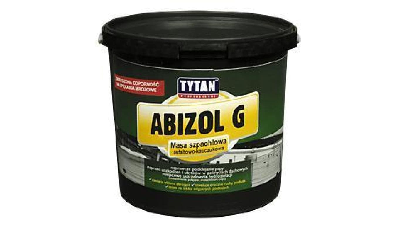 ABIZOL G MASA SZPACHLOWA BITUMICZNA 1KG