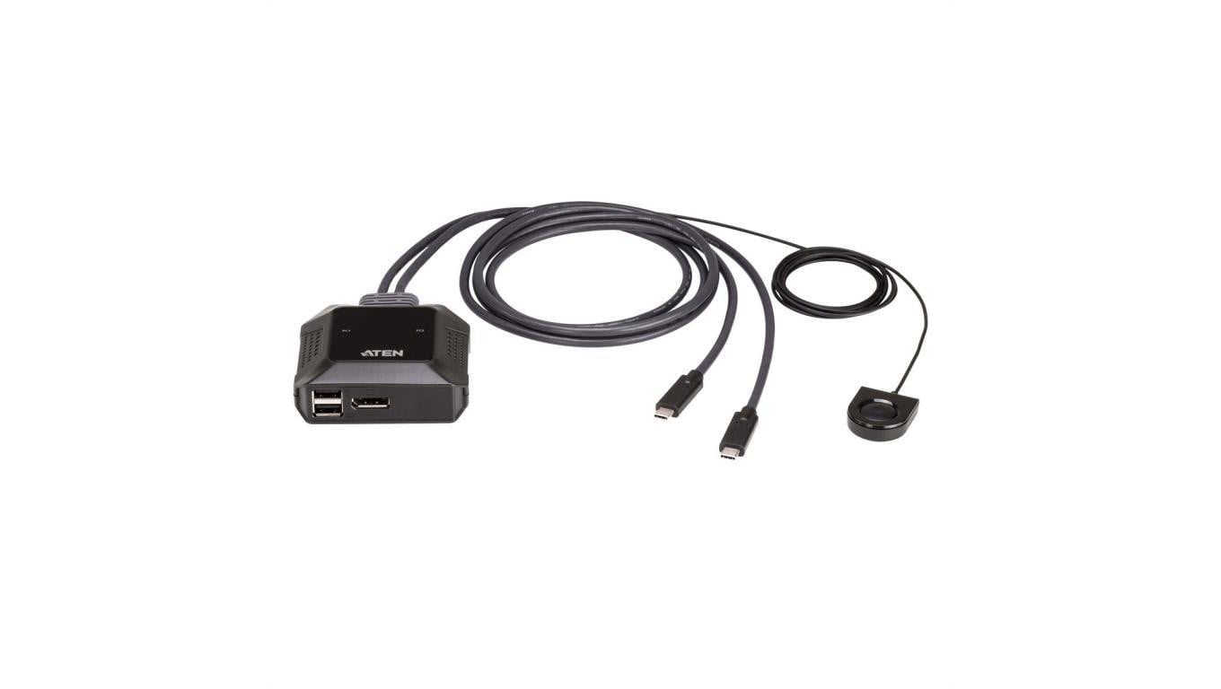 ATEN US3312 2-portowy przełącznik KVM USB-C 4K DisplayPort