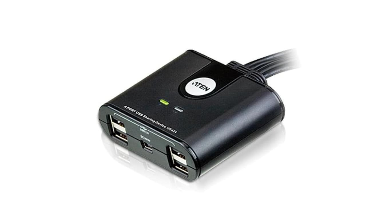 ATEN WSPÓŁDZIELENIE URZĄDZEŃ PERYFERYJNYCH US424-AT 4-PORTOWY USB 2.0