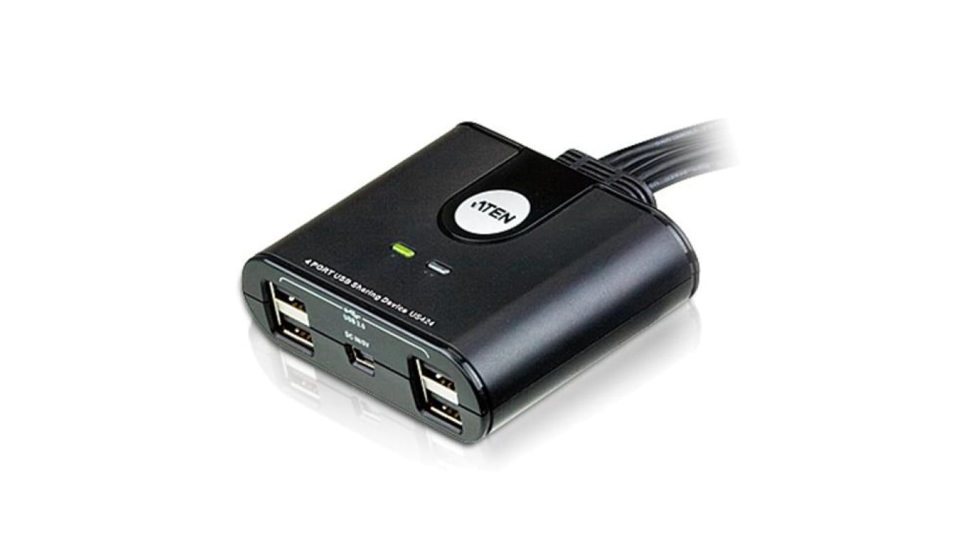 ATEN WSPÓŁDZIELENIE URZĄDZEŃ PERYFERYJNYCH US424-AT 4-PORTOWY USB 2.0