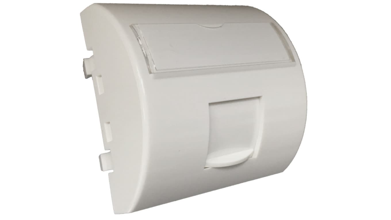 Adapter keystone 2M 45x45 pojedyń. kątowy Alantec