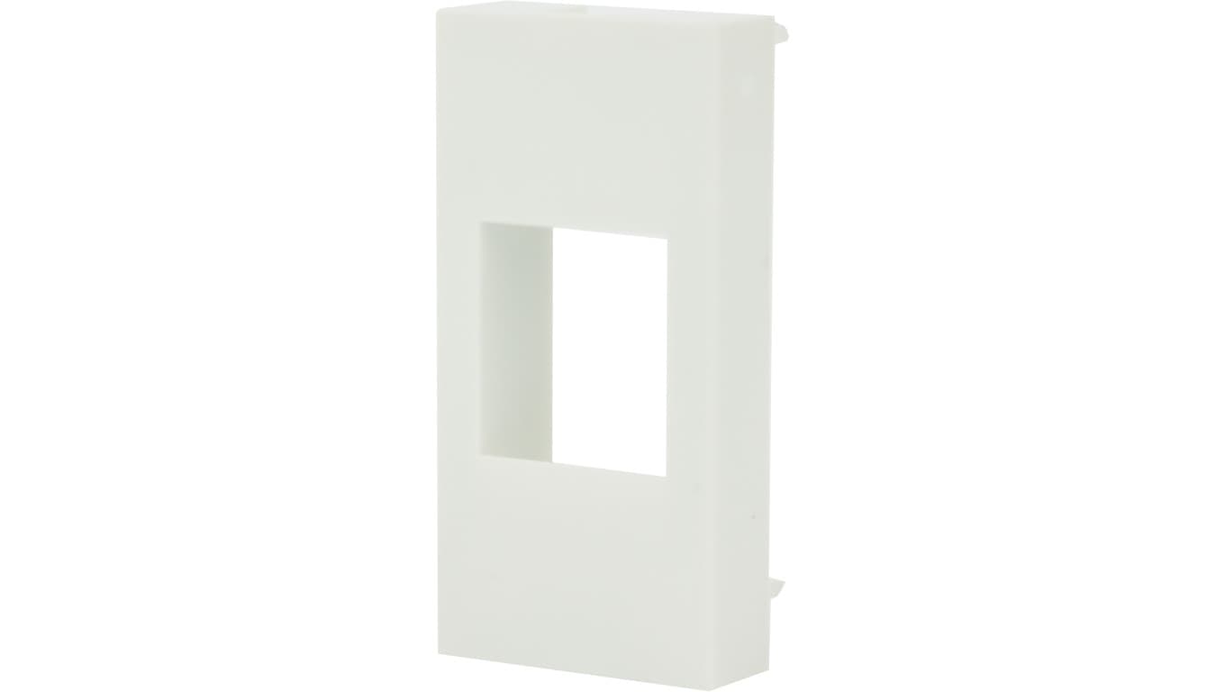 Adapter keystone pojedynczy 1M 22,5x45 biały Mediabox