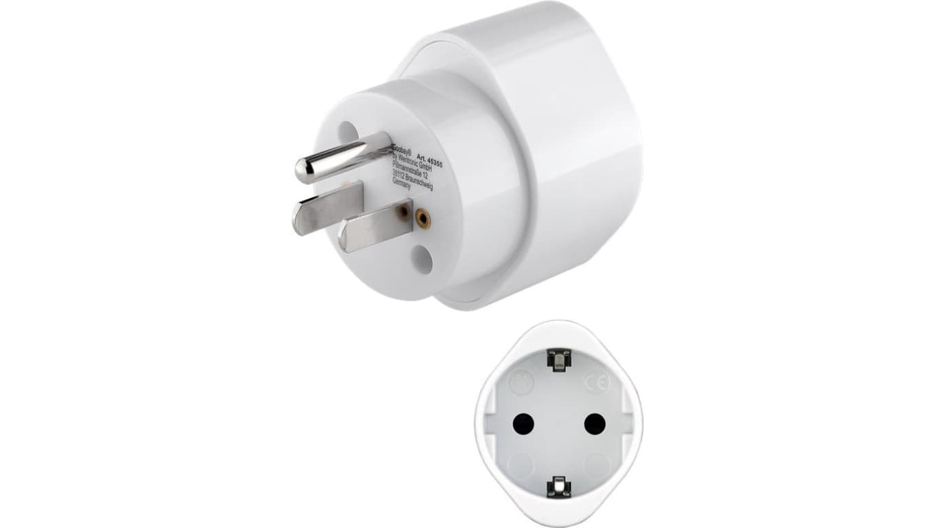 Adapter sieciowy US/Japonia, biały