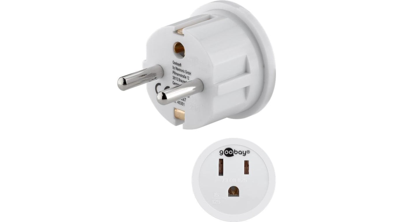 Adapter sieciowy US/Japonia, biały