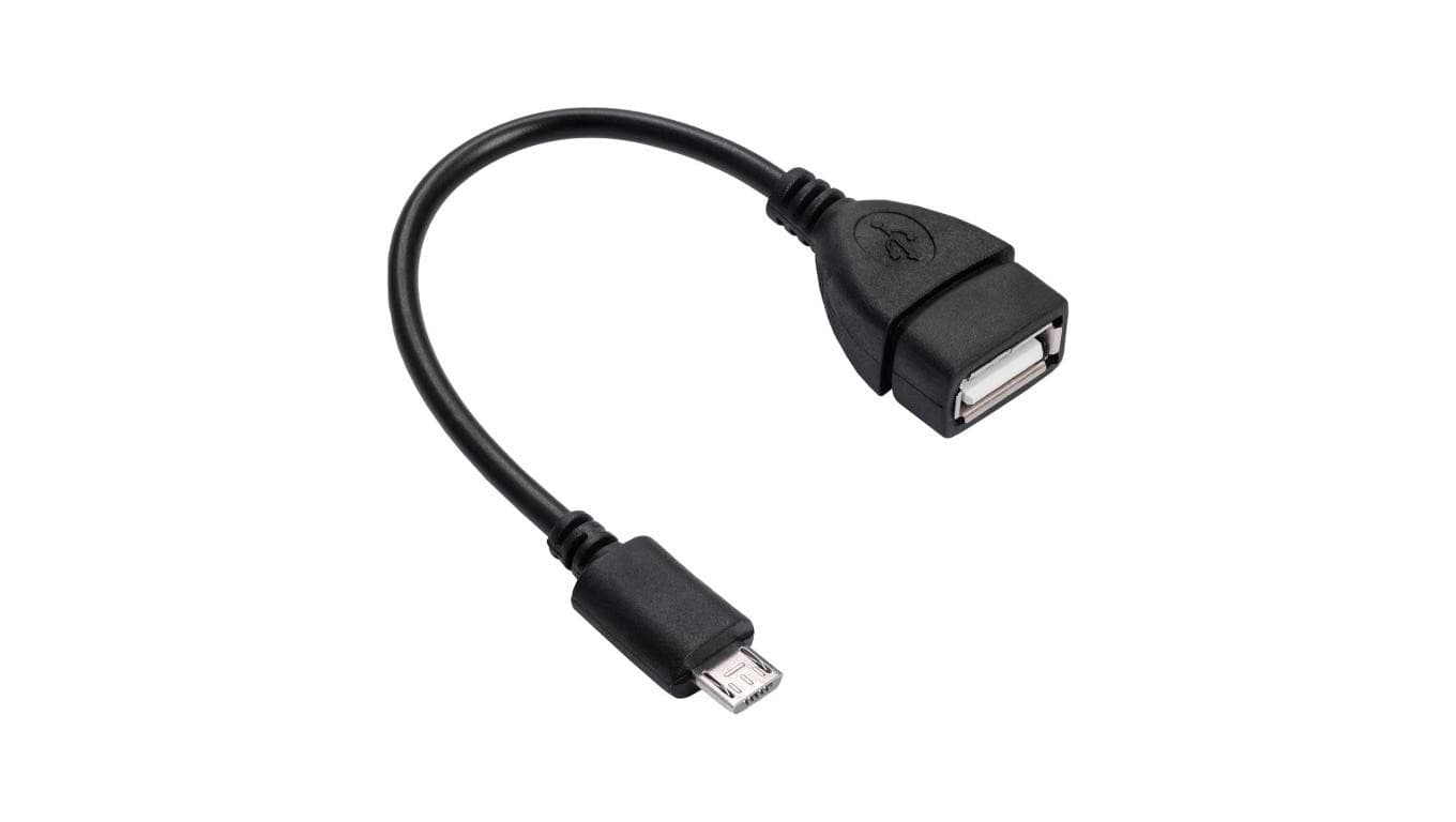 Adapter z kablem Akyga AK-AD-09 micro USB B (m) / USB A (f) OTG 15cm