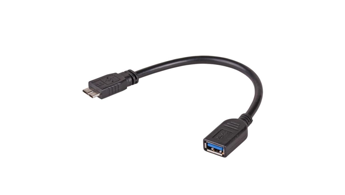 Adapter z kablem Akyga AK-AD-30 USB A 3.0 (f) / micro USB 3.0 (m) OTG 15cm
