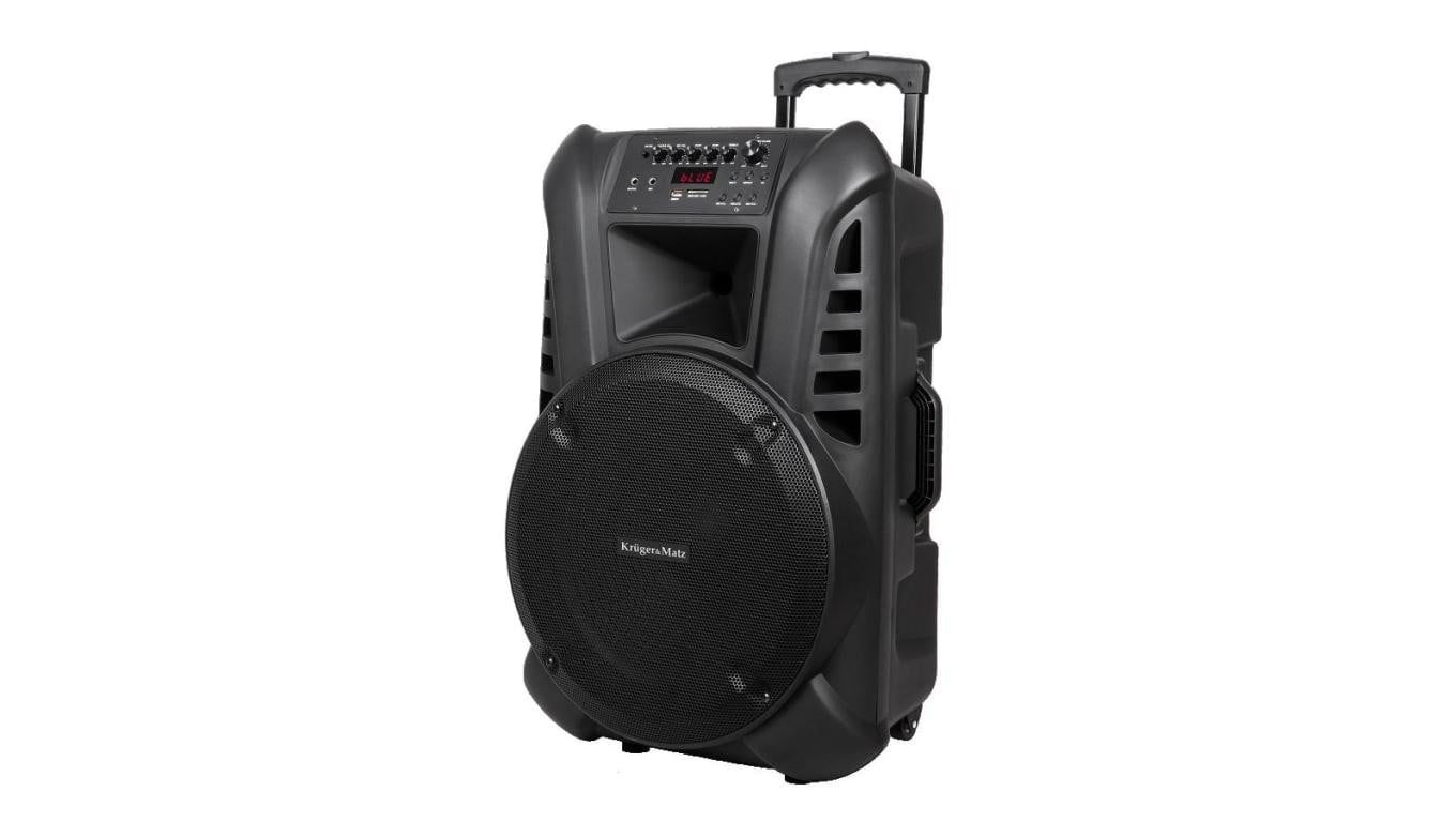 Aktywna kolumna głośnikowa (z 2 mikrofonami bezprzewodowymi UHF, SD, Bluetooth, FM, USB) 60 Watt