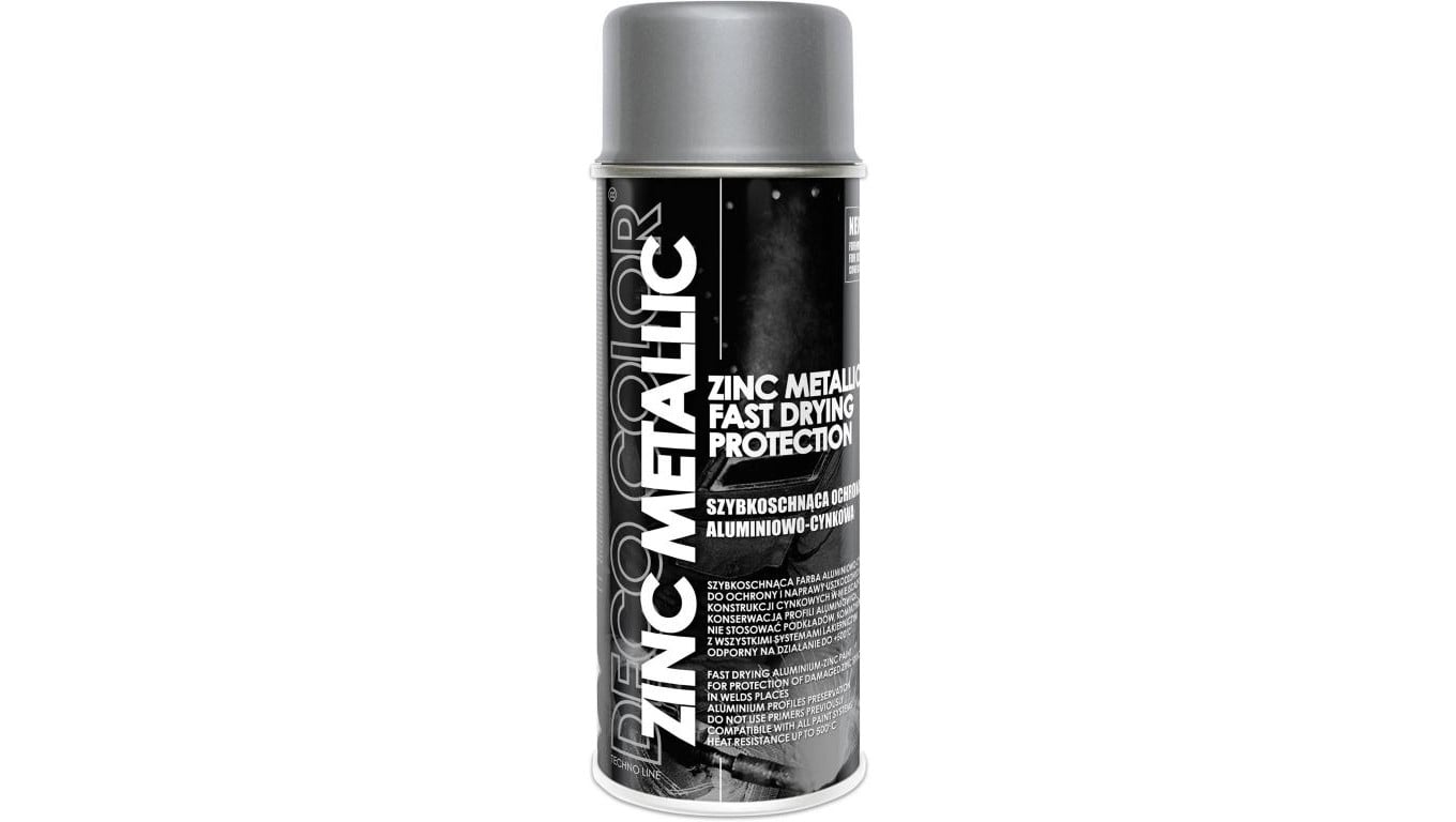 Alu cynk spray 600ml Zinc Metalic duża puszka