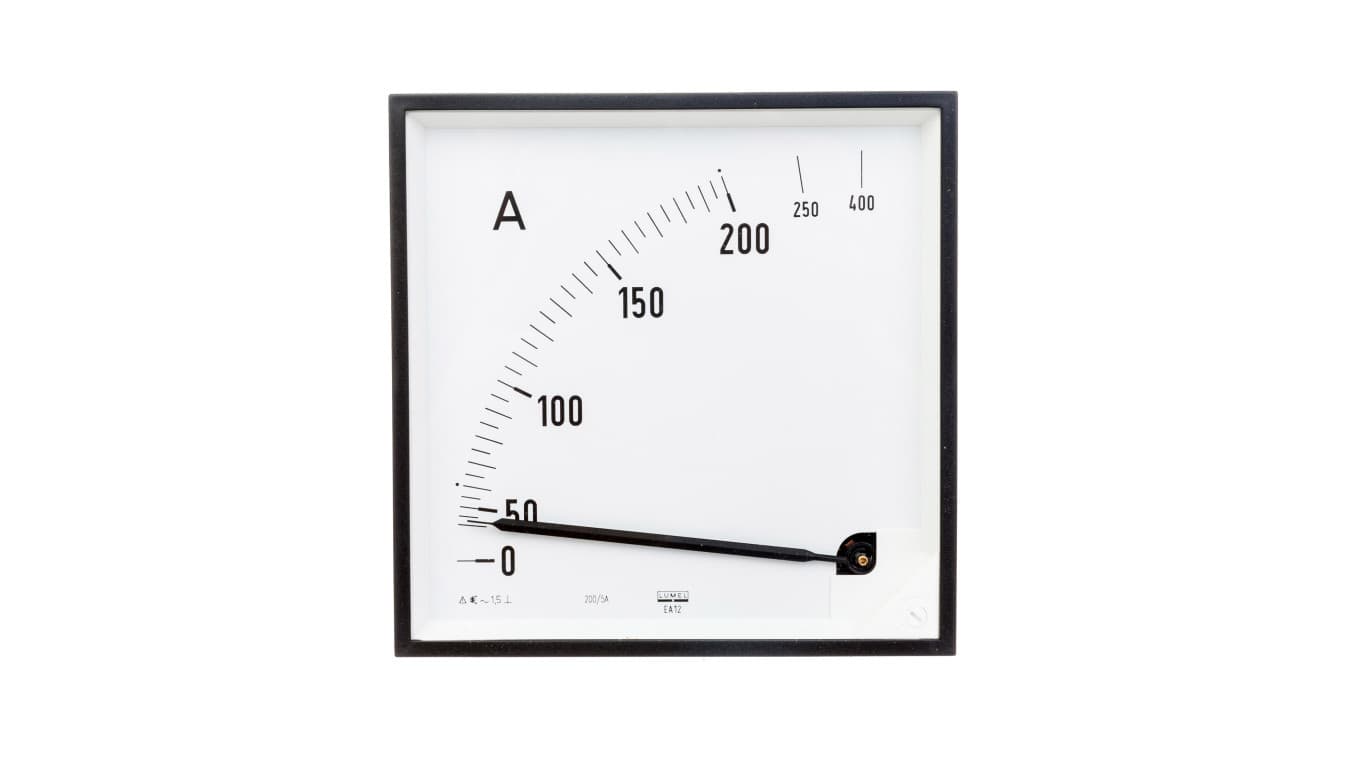 Amperomierz analogowy tablicowy 200/400A do przekładnika 200/5A 144x144mm C3 K=90 st. EA12N F41800000000