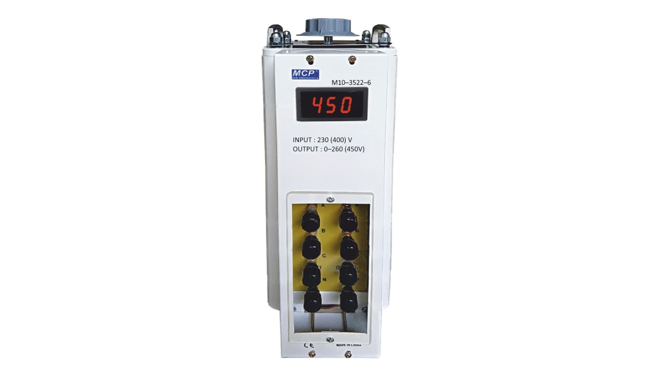 Autotransformator regulowany trójfazowy 450V/8A 6000VA