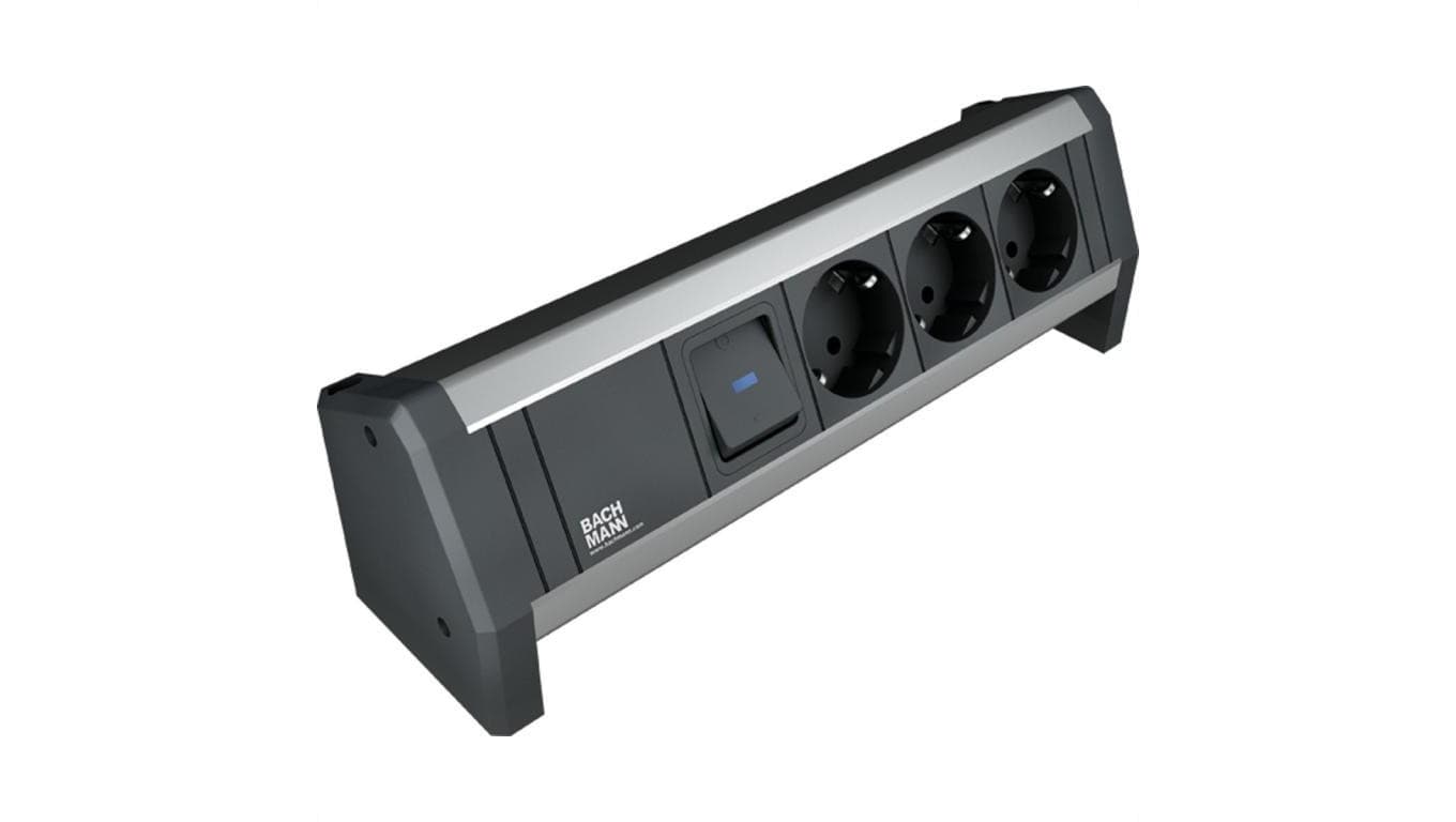 BACHMANN DESK 1xSwitch 3xCEE7/3
