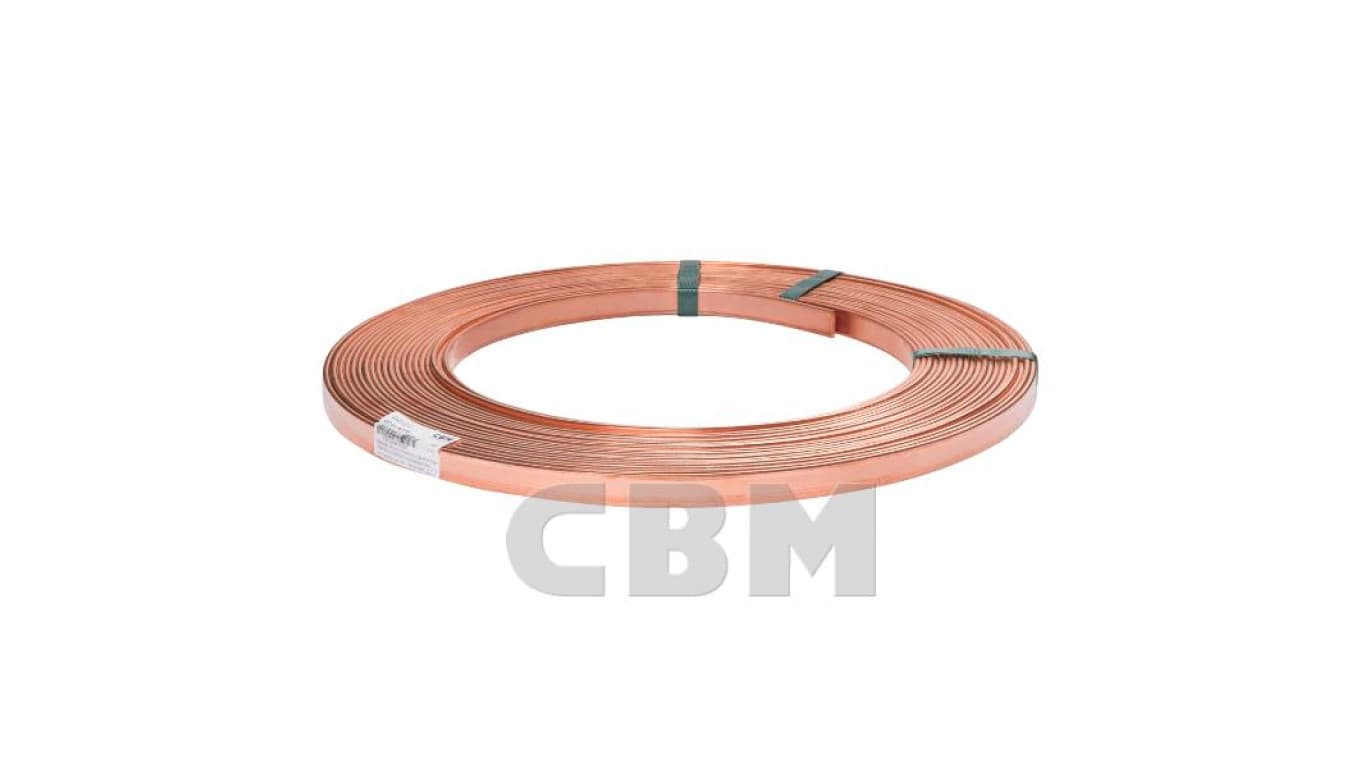 Bednarka pomiedziowana, 40x5mm St/Cu, 0,070mm Cu ok. 15m ok. 26kg /C1100283(15M)/
