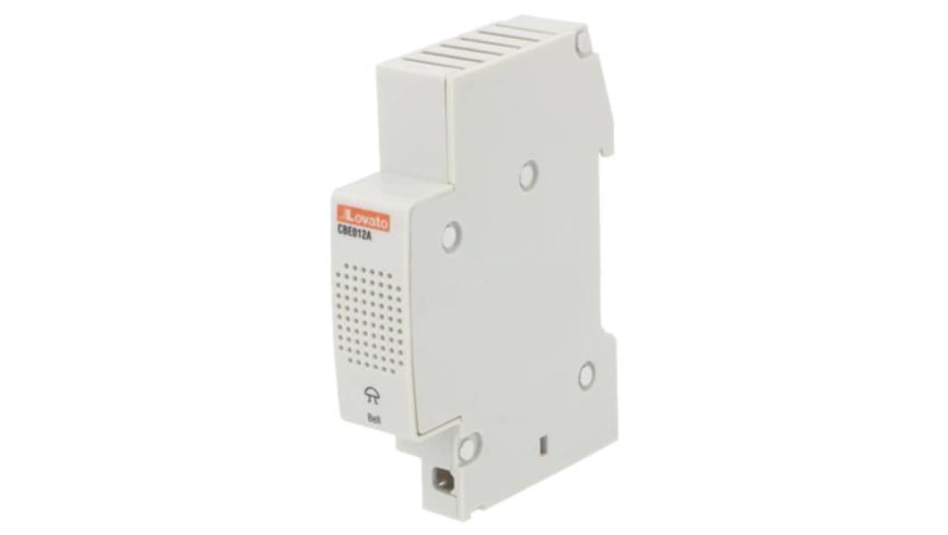 CBE012A Sygnalizator, 12VAC, montaż na szynę DIN, 17,5x85x63mm