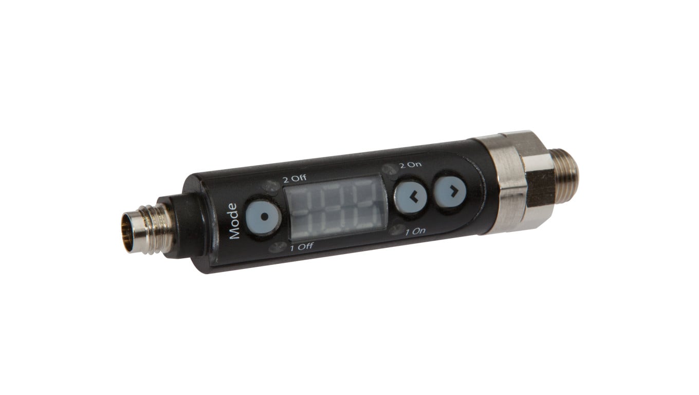 Czujnik ciśnienia śr: 16mm dł: 79mm 0-10bar 10-30V DC G1/8 cala 2xPNP NC/NO złącze wtykowe M8 4-pin IP65 DW16460D