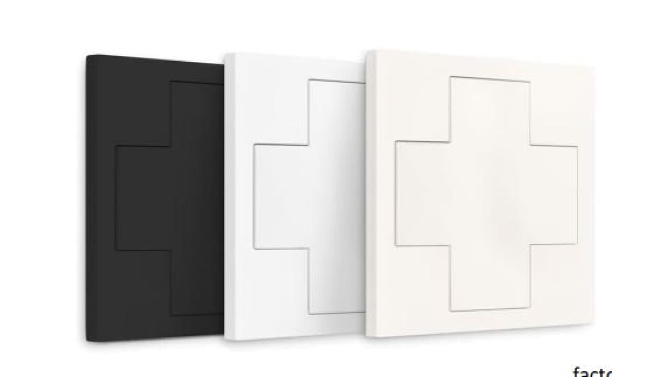 DALI-2 Switch Cross NFC NFC RAL9010 Sterowanie LUNATONE - 86459793-W-NFC