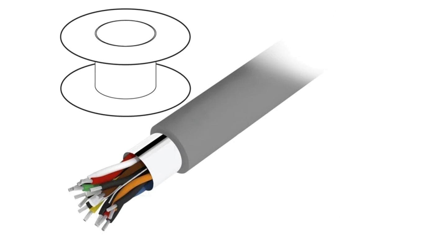 5478C-SL005 Przewód na rolce 30,5m Alpha Essential 8x2x24AWG PVC ciemnoszary 300V