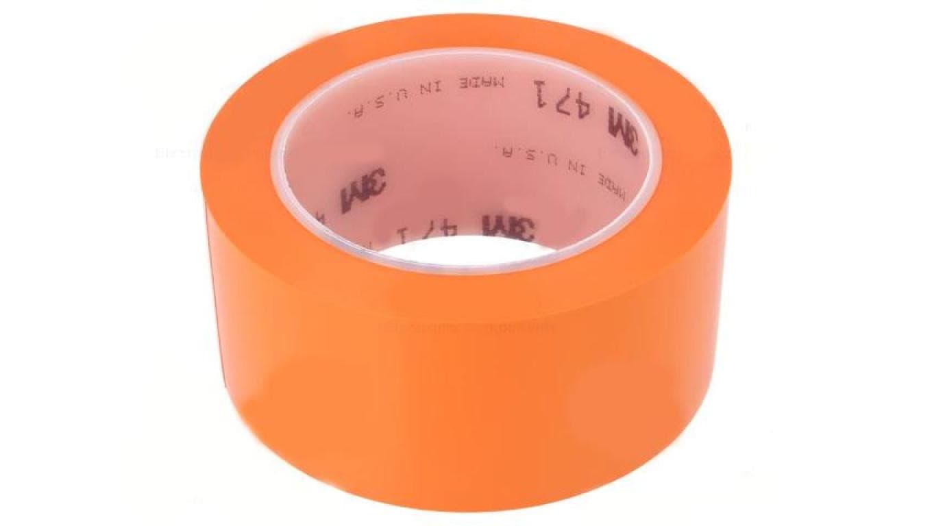 7000028854 Taśma: znakująca pomarańczowy L: 33m W: 50mm Thk: 0,13mm 2,5N/cm