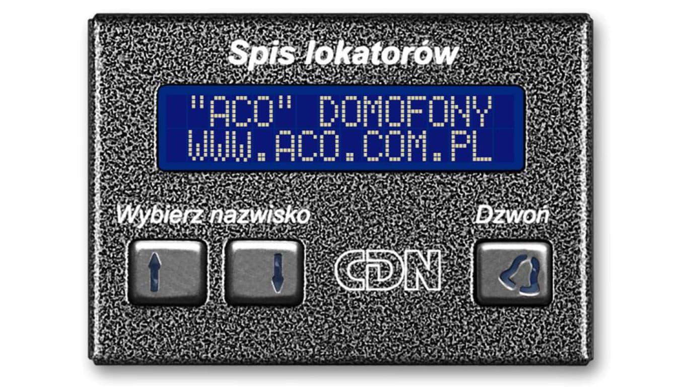 ACO CDN-230E ST Elektroniczny spis lokatorów stal