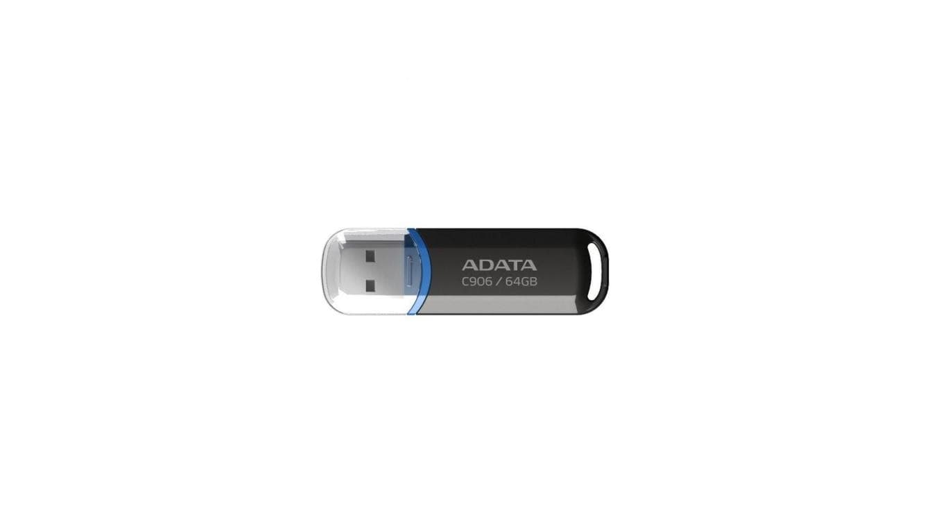 ADATA FLASHDRIVE C906 64GB USB 2.0 BLACK